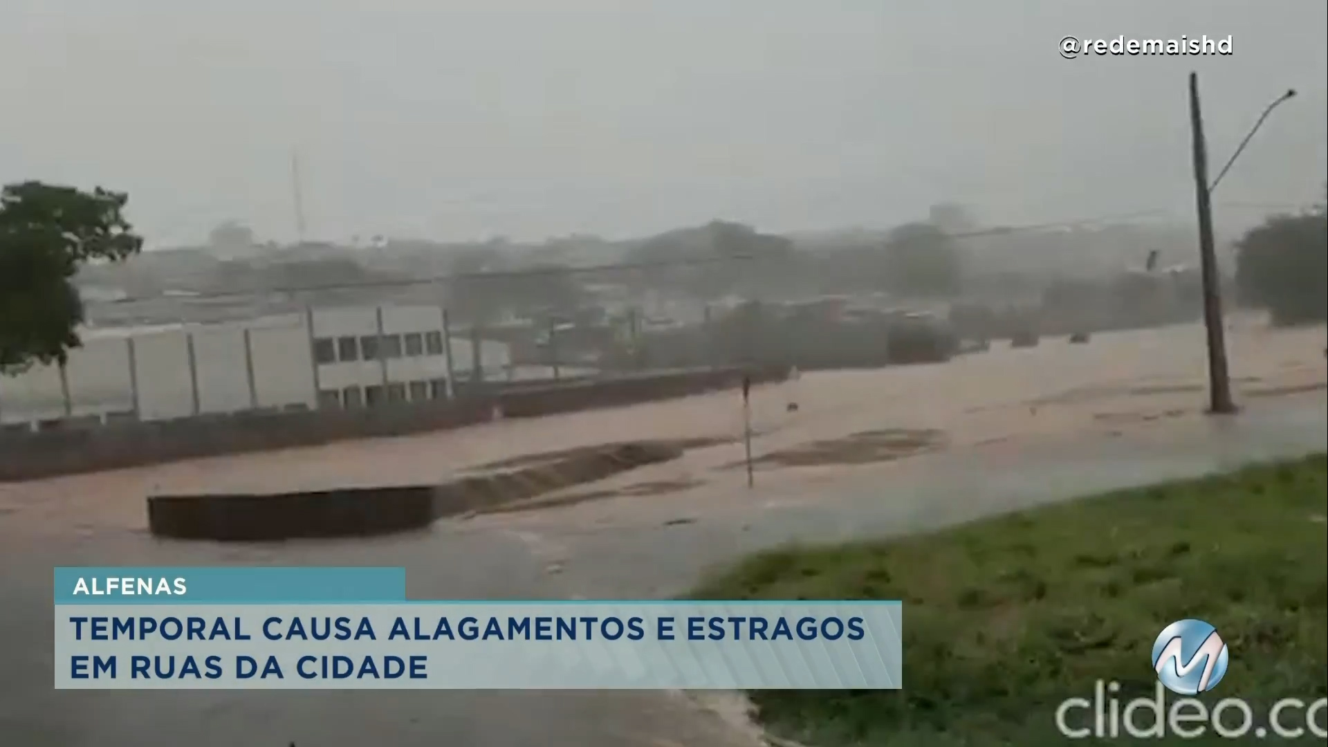 Temporal Causa Alagamentos E Estragos Em Ruas De Alfenas Rede Mais