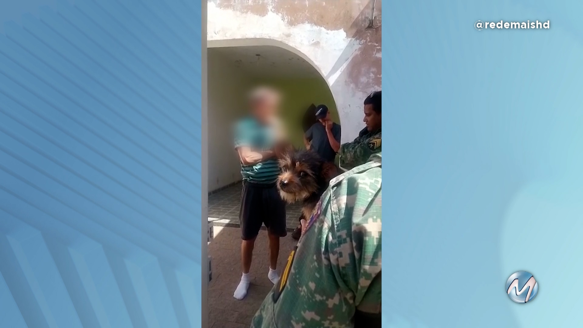 Flagrante idoso é preso suspeito de agredir o próprio cachorro