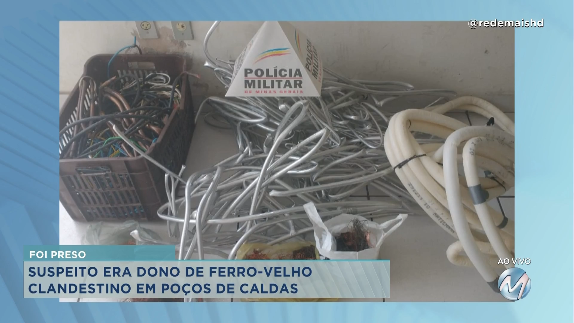 Dono de ferro velho é preso por receptação em Poços de Caldas Rede Mais