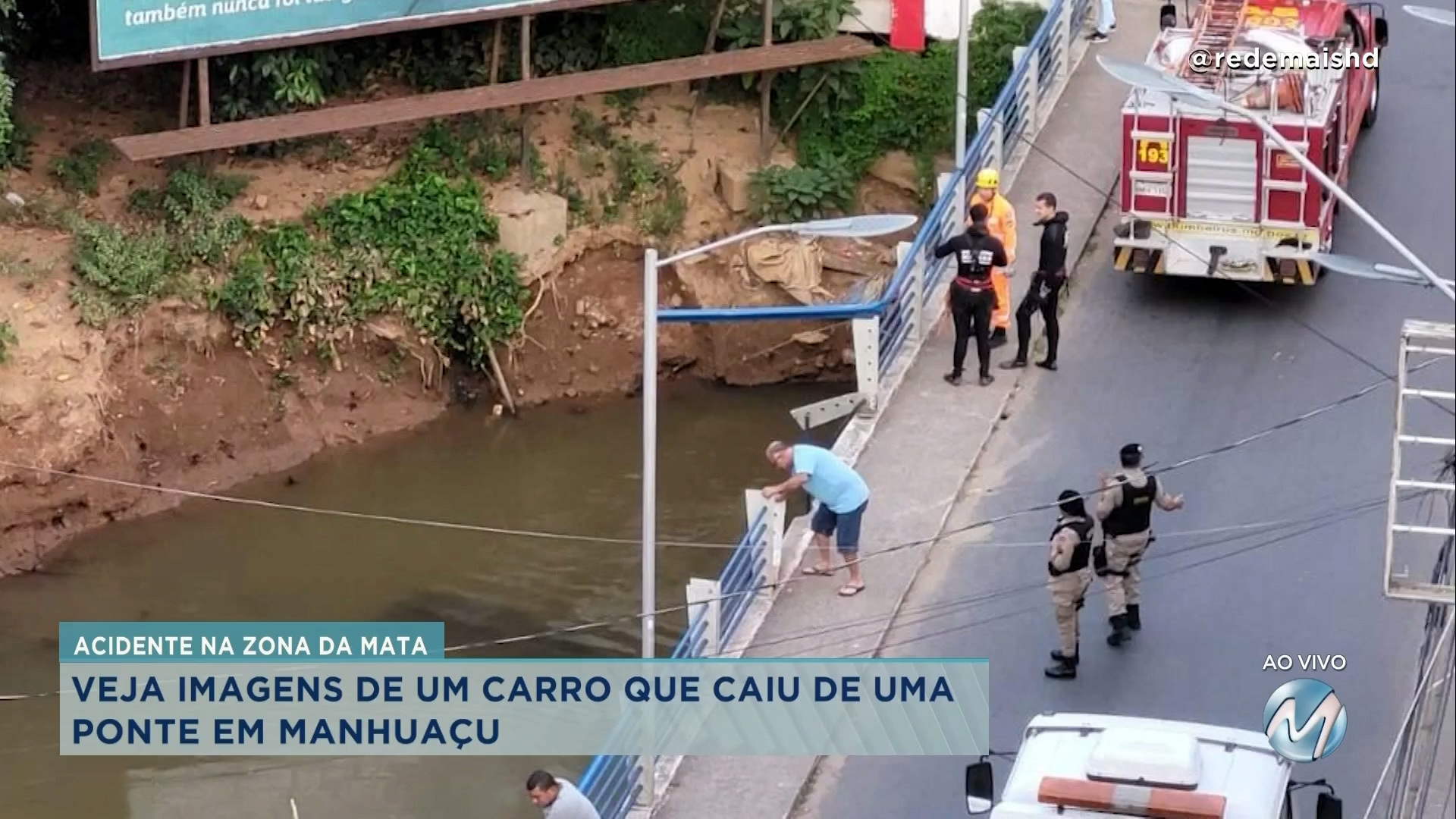 Imagens Carro Cai De Uma Ponte Em Manhua U Rede Mais