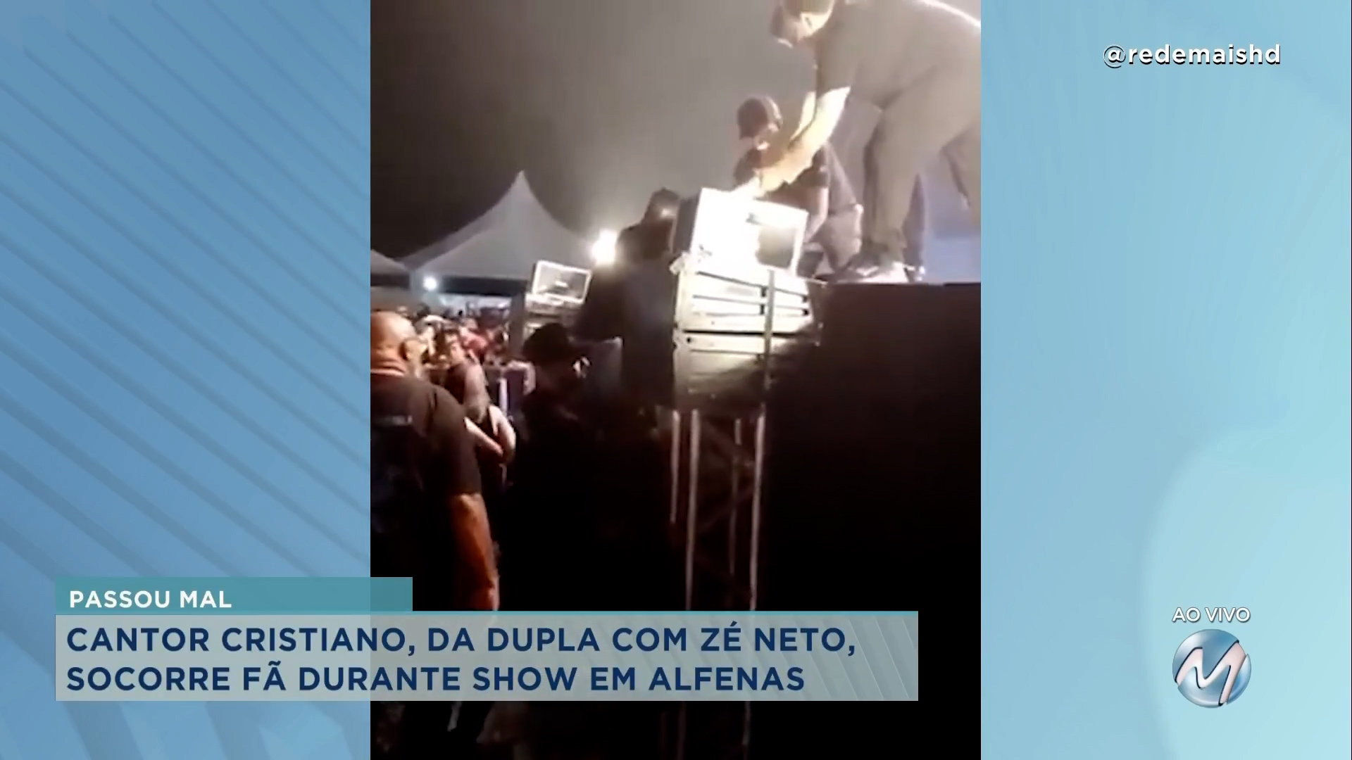 Cantor Cristiano Da Dupla Z Neto Socorre F Durante Show Em