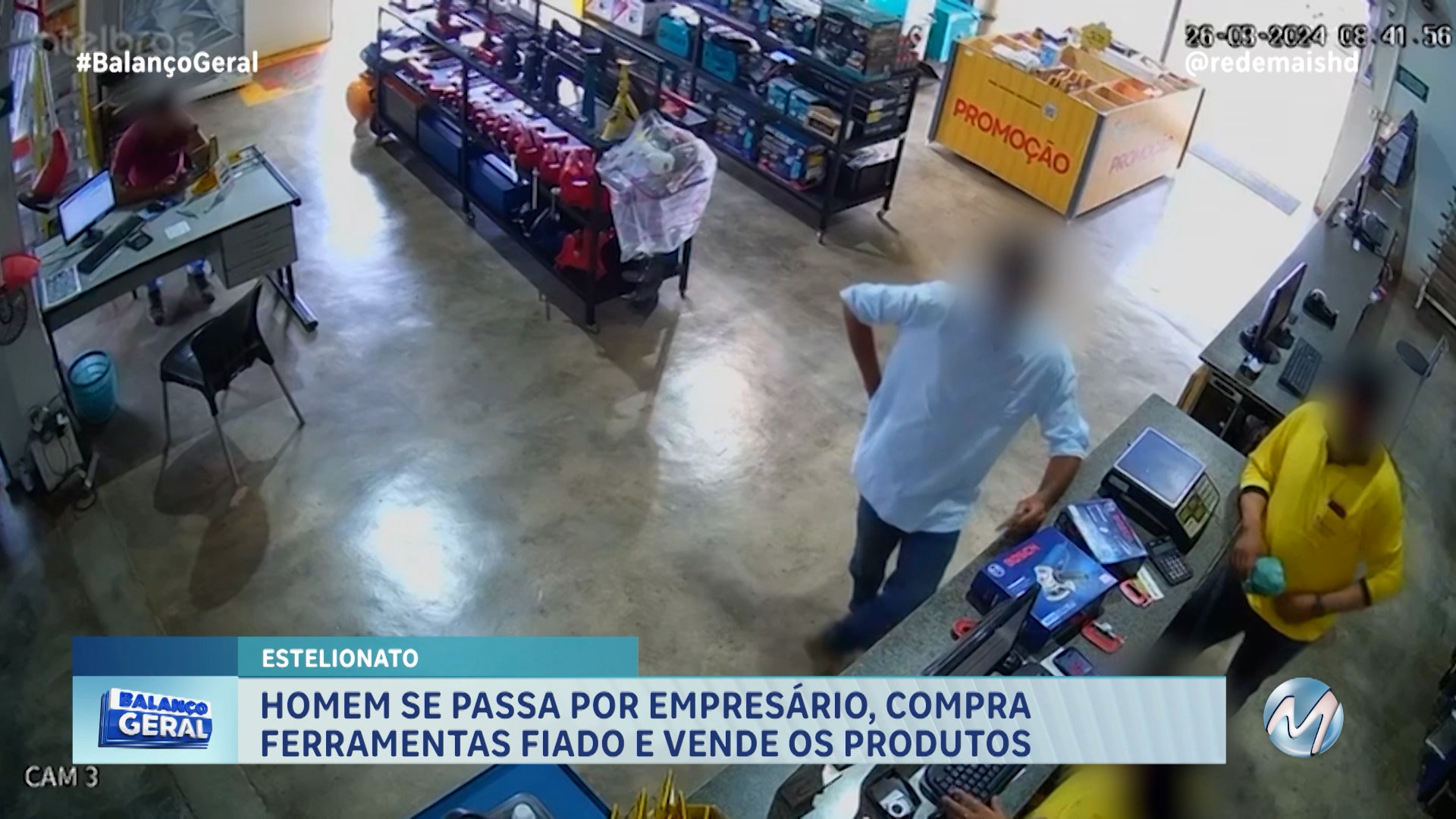 HOMEM SE PASSA POR EMPRESÁRIO COMPRA FERRAMENTAS FIADO E VENDE OS