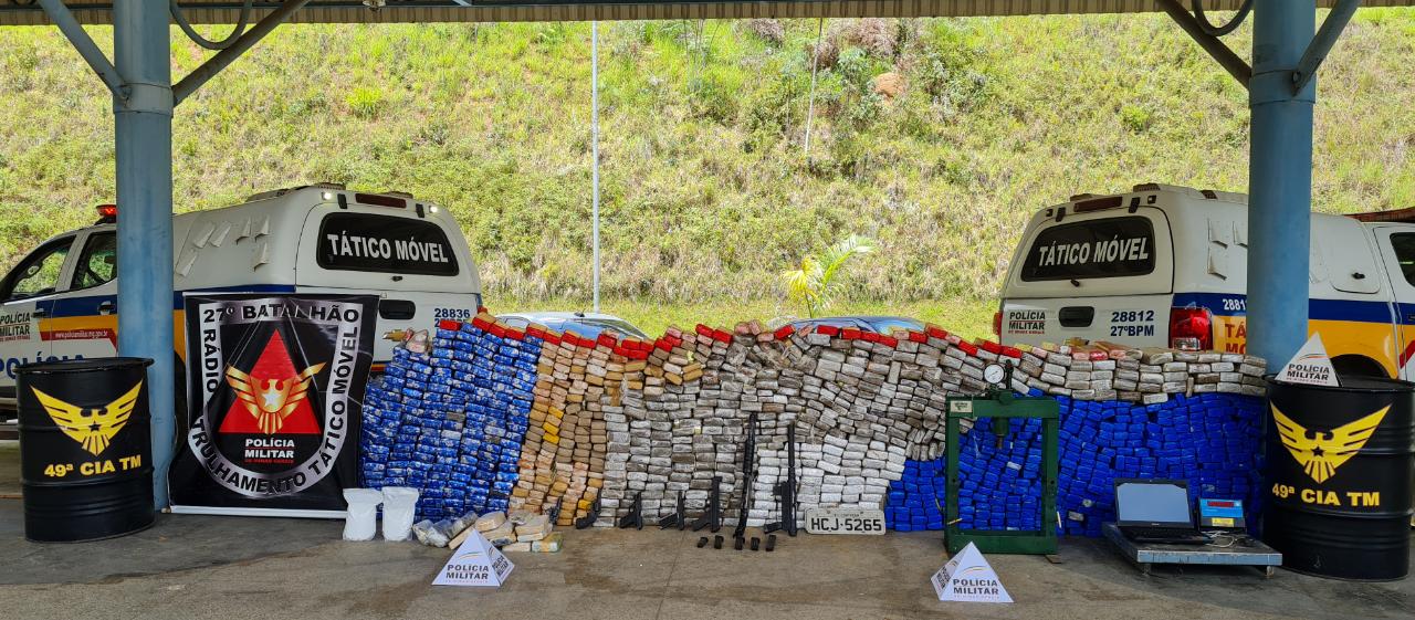 Polícia apreende quase 1 tonelada de drogas em Juiz de Fora