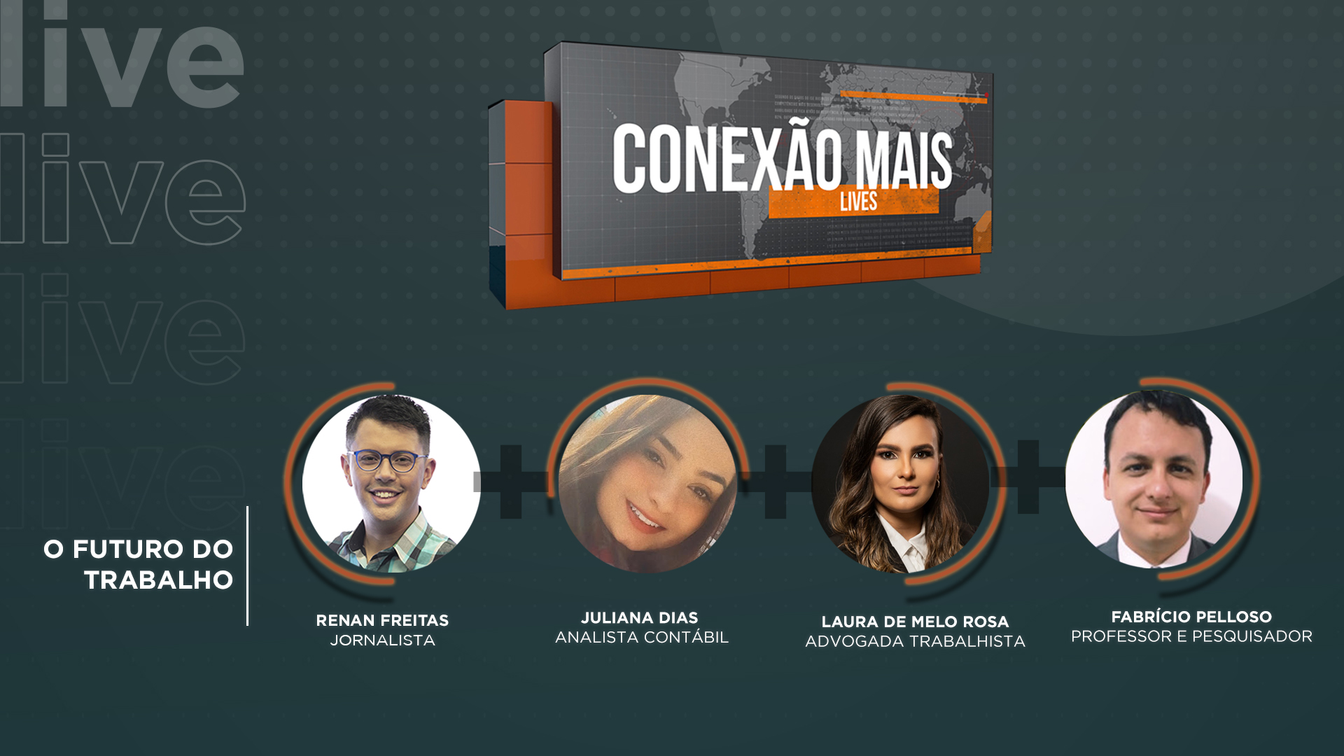 Conexão Mais Lives desta semana fala sobre o futuro do trabalho