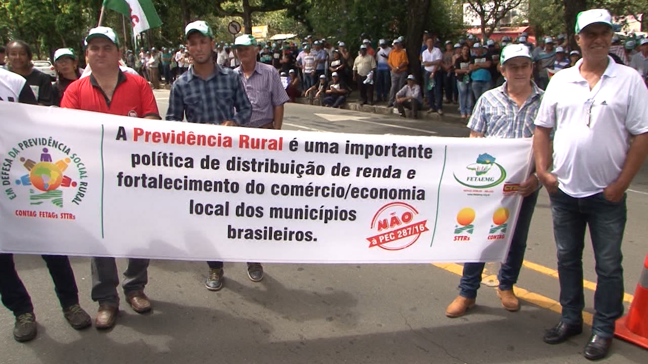 Produtores rurais protestam contra a PEC 287