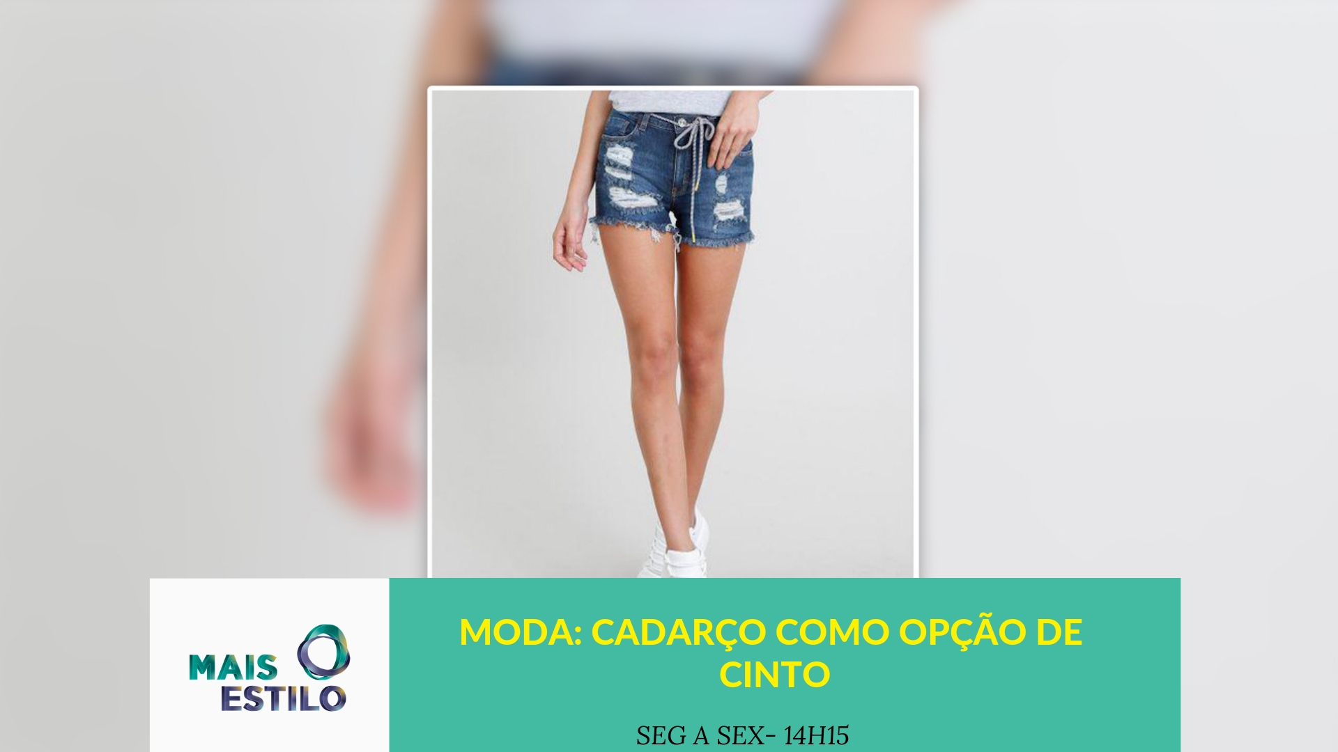 Moda: cadarço como opção de cinto