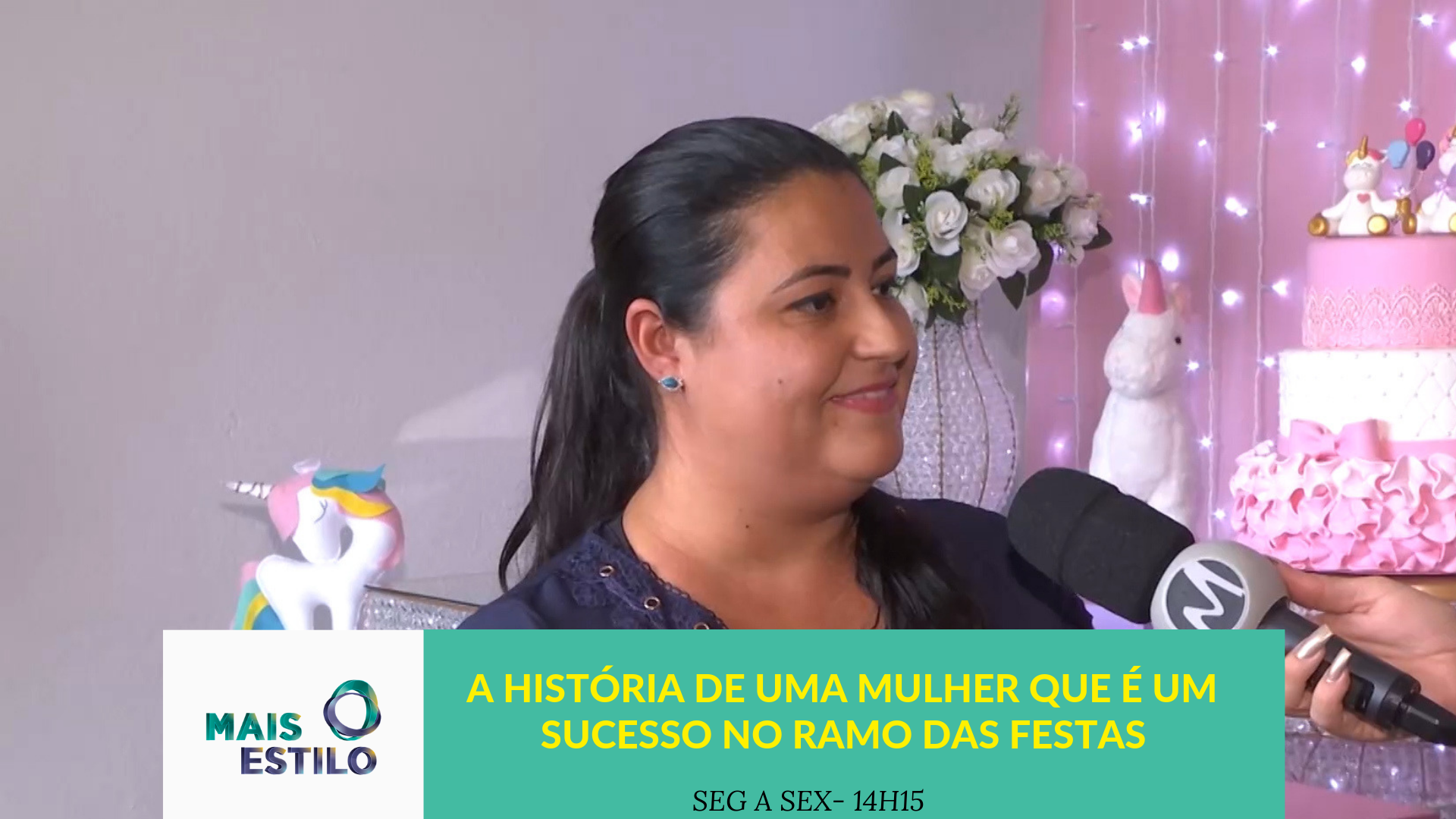 A história de uma mulher que é sucesso no ramo das festas