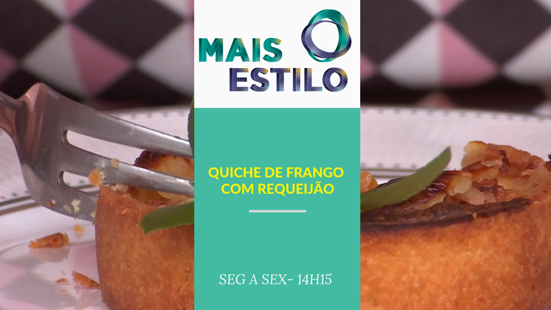 Quiche de frango com requeijão