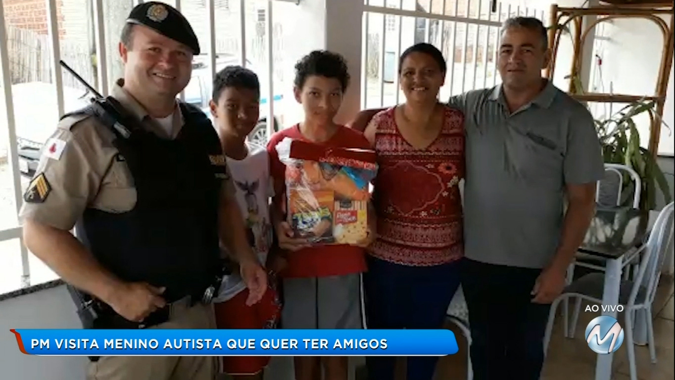 Em Minduri: menino autista pede amigos ao Papai Noel
