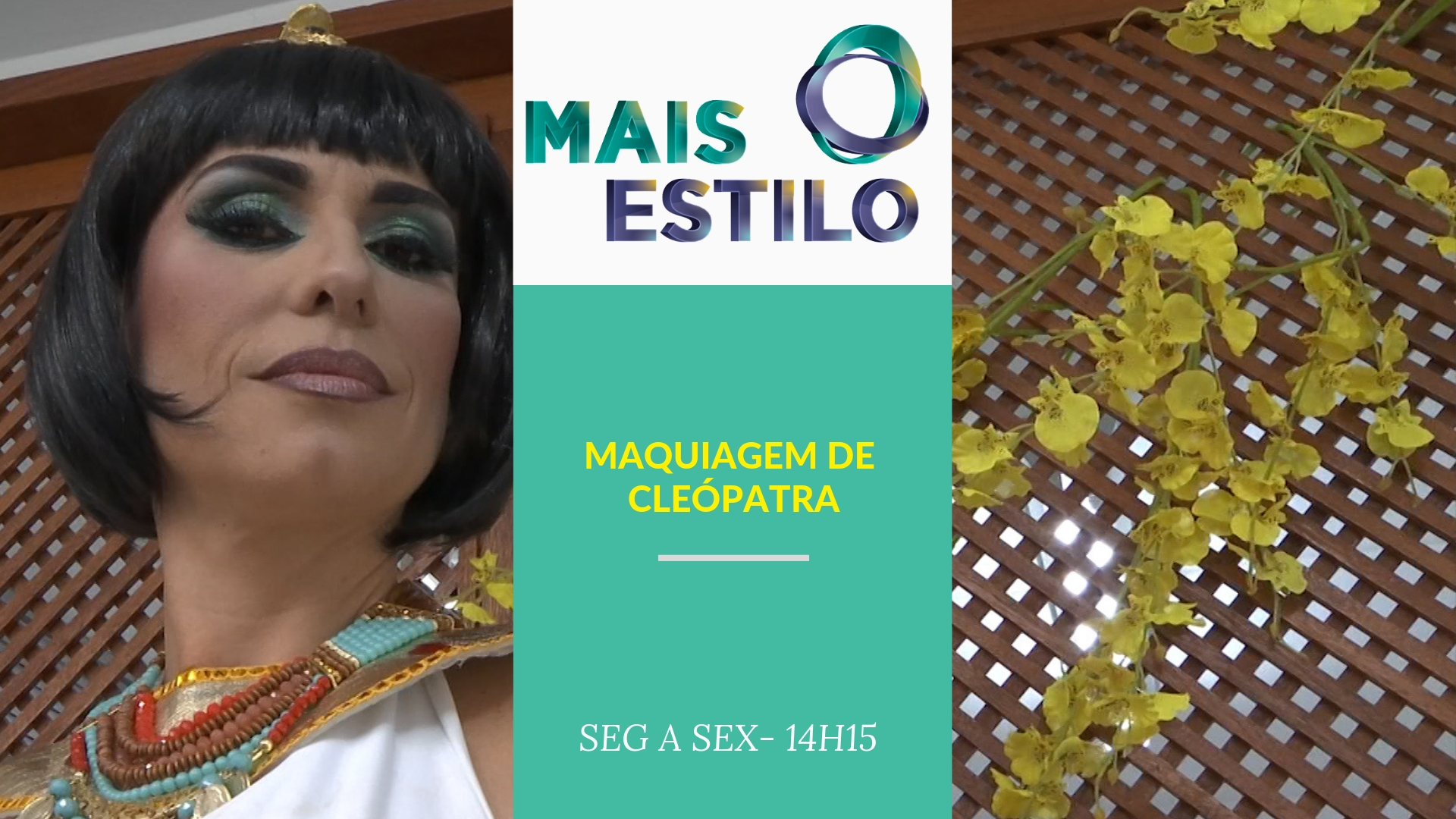 Angélica virou Cleópatra no quadro de maquiagem