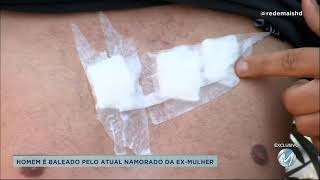 Exclusivo: câmeras de segurança mostram momento em que homem é baleado em Varginha.