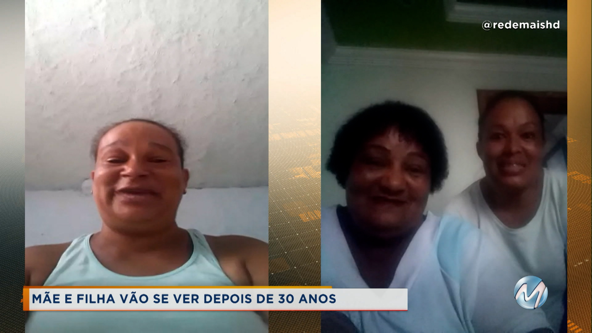 Mãe vê filha depois de 30 anos