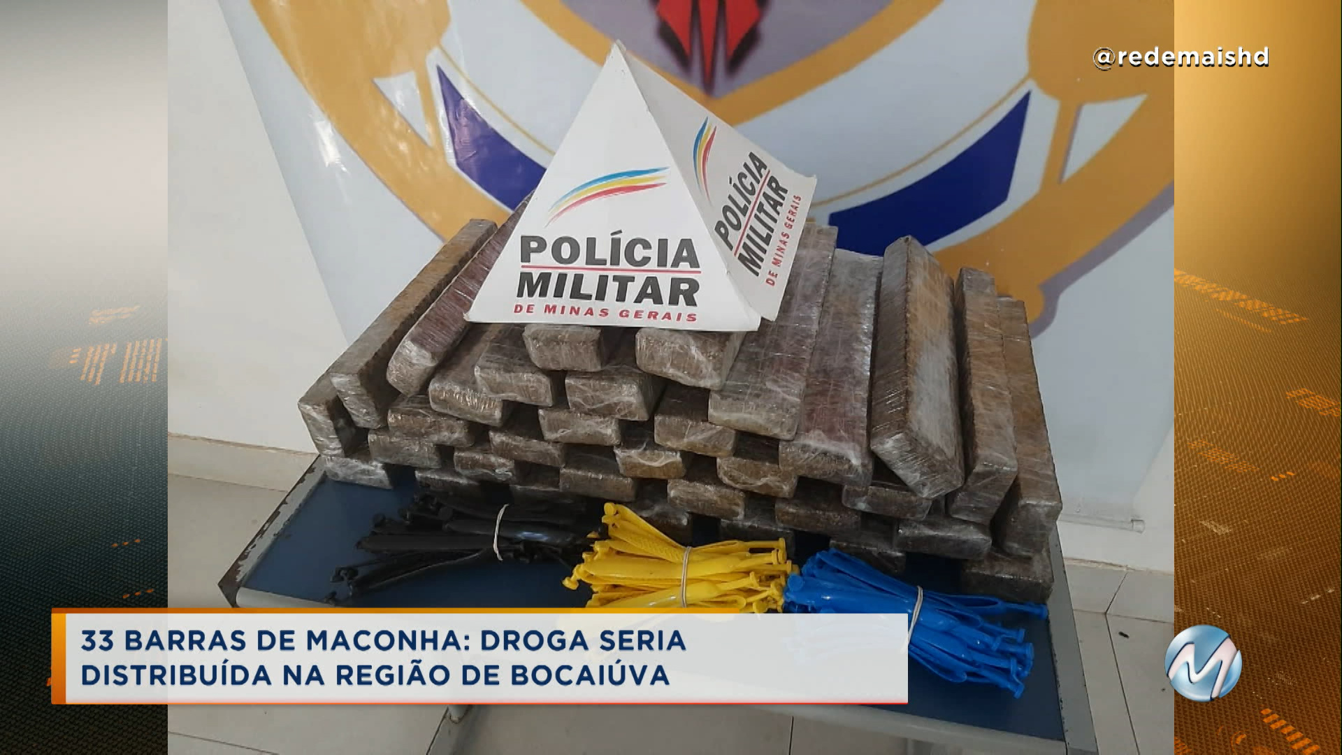 Polícia apreende 33 barras de maconha no norte de Minas