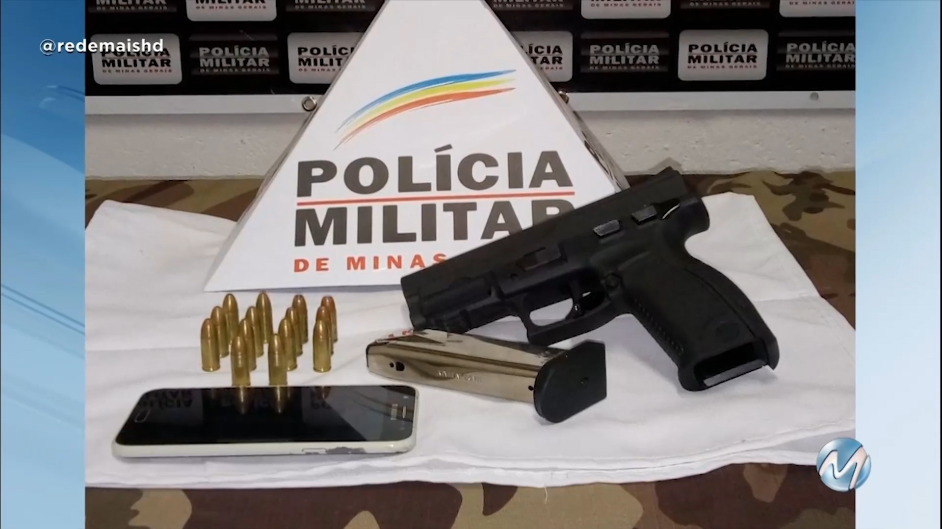 Suspeito de planejar assalto é preso com pistola 9mm e munição em Juiz de Fora.