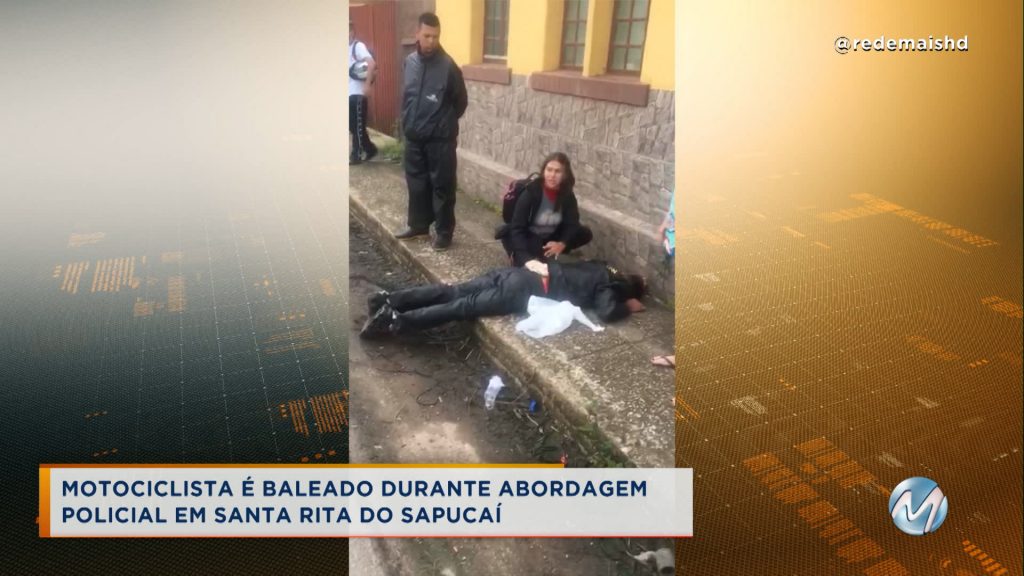 Motociclista é baleado durante abordagem policial