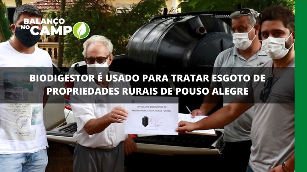 Biodigestor é usado para tratar esgoto de propriedades rurais de Pouso Alegre