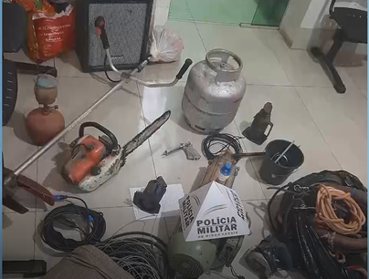 Bocaiuva: PM recupera objetos furtados avaliados em R$ 15 mil