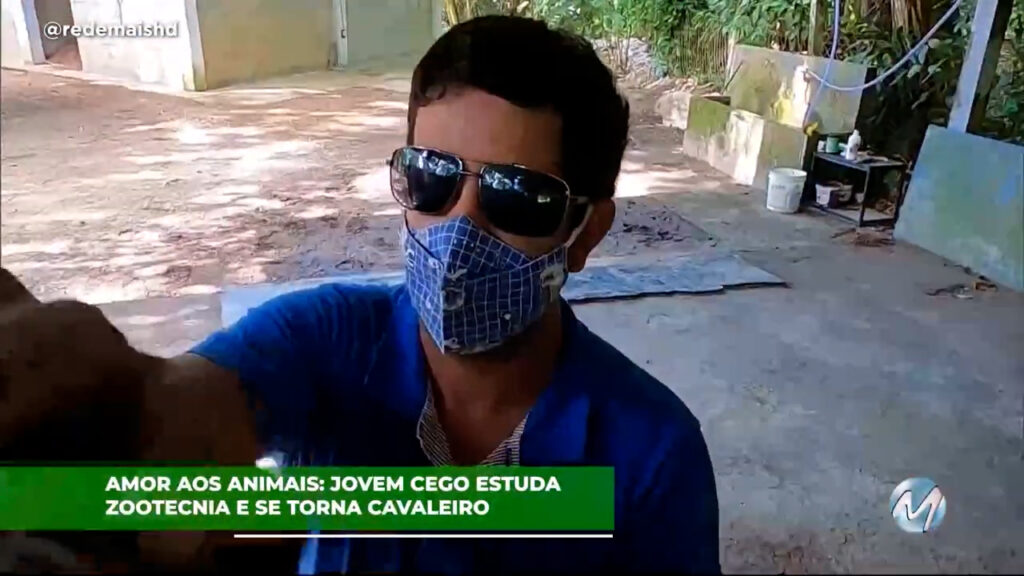 Jovem cego estuda zootecnia e se torna cavaleiro