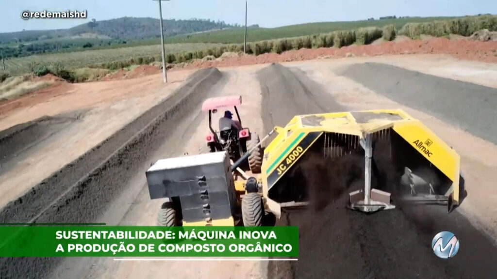 Sustentabilidade: Máquina inova a produção de composto orgânico.