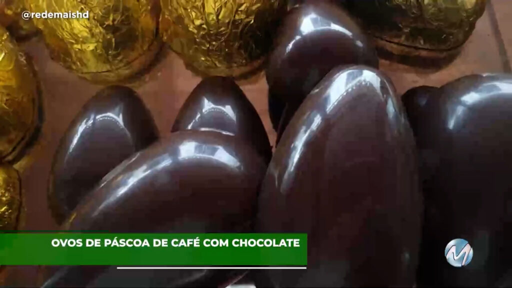 Ovos de páscoa de café com chocolate