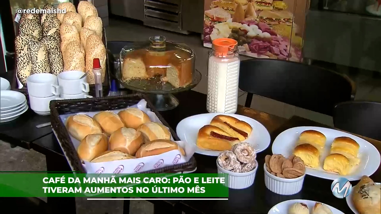 Café da manhã mais caro: Pão e leite tiveram aumentos no último mês