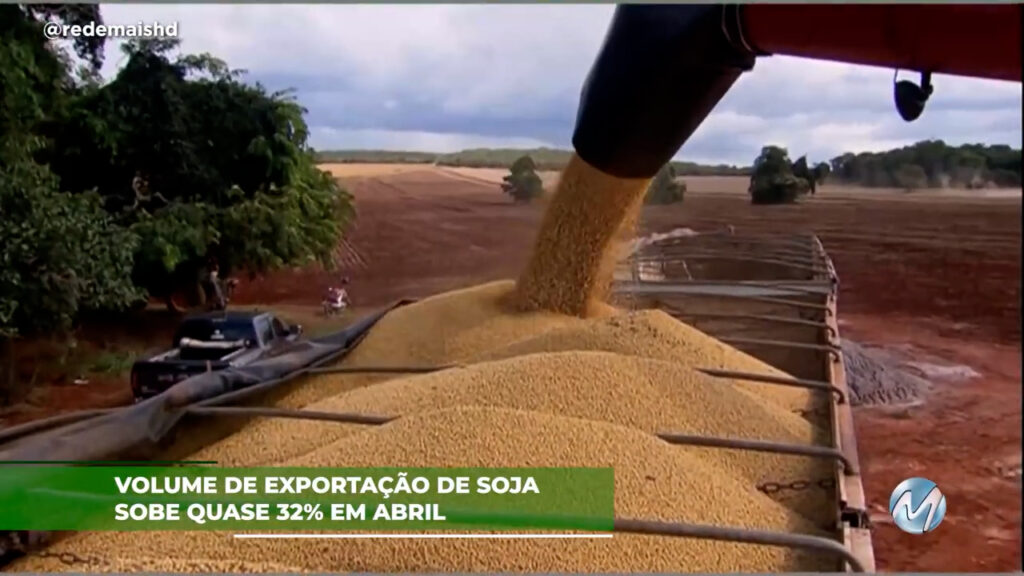 Volume de exportação de soja sobe quase 32% em abril