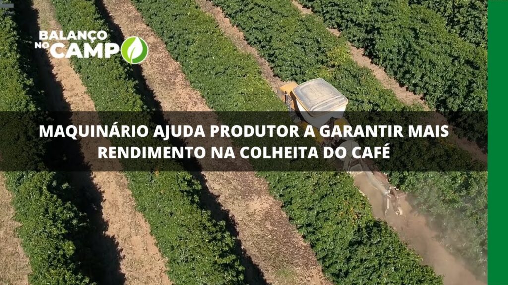 Maquinário ajuda produtor a garantir mais rendimento na colheita do café