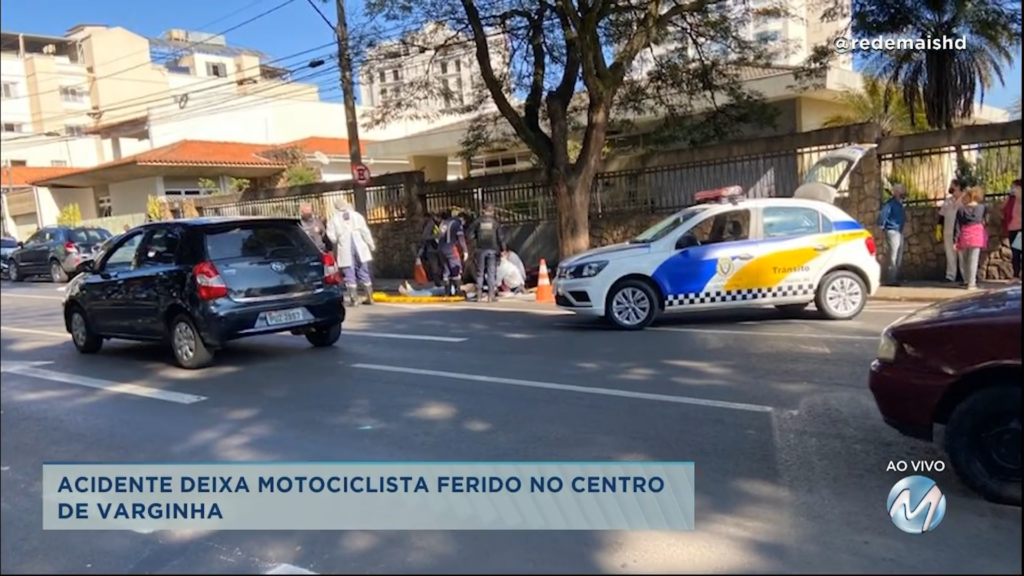 Acidente deixa motociclista ferido em Varginha