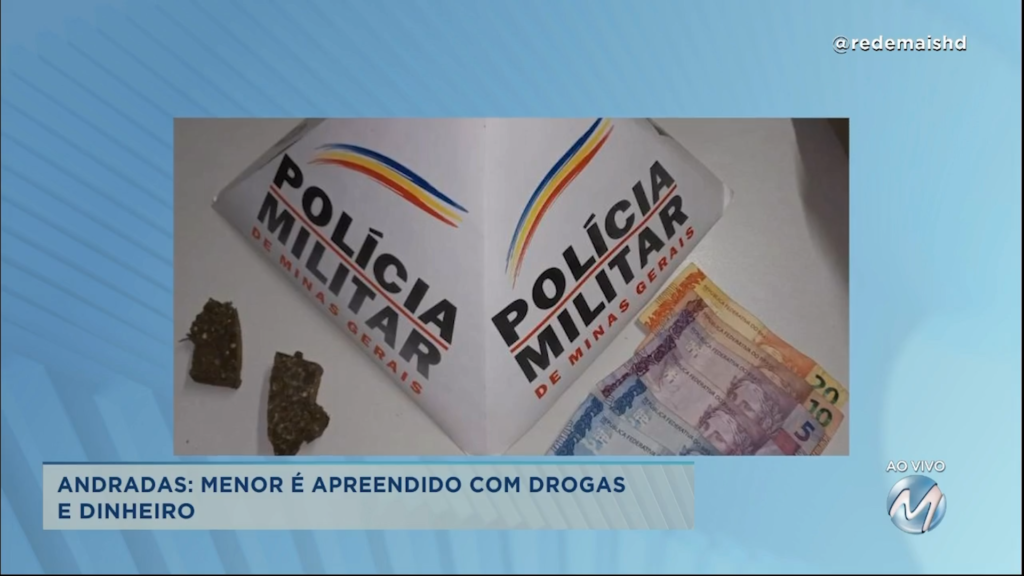 Andradas: menor é apreendido com drogas e dinheiro