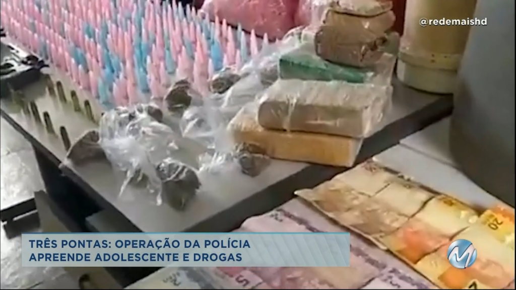 Operação da polícia apreende drogas e adolescentes em Três Pontas