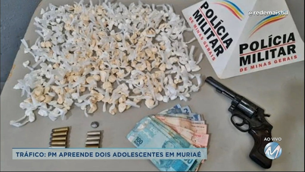 Tráfico: PM apreende dois adolescentes em Muriaé