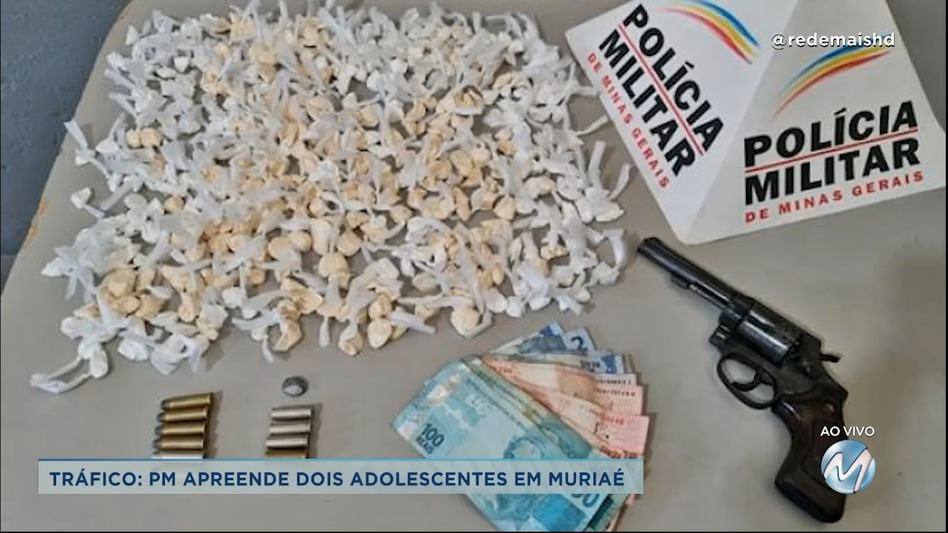 Tráfico: PM apreende dois adolescentes em Muriaé