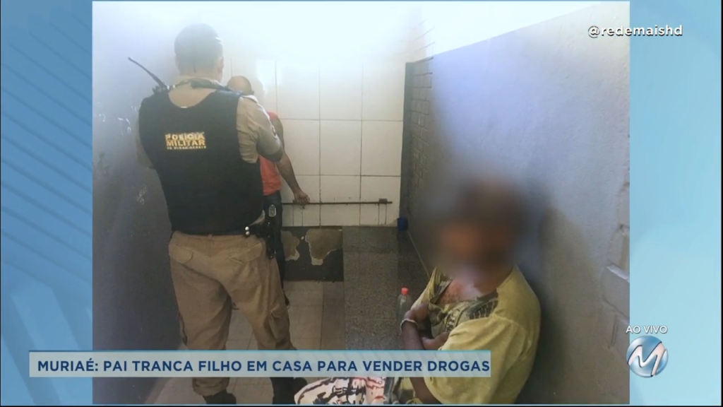 Pai tranca filho em casa para vender drogas em cidade da Zona da Mata