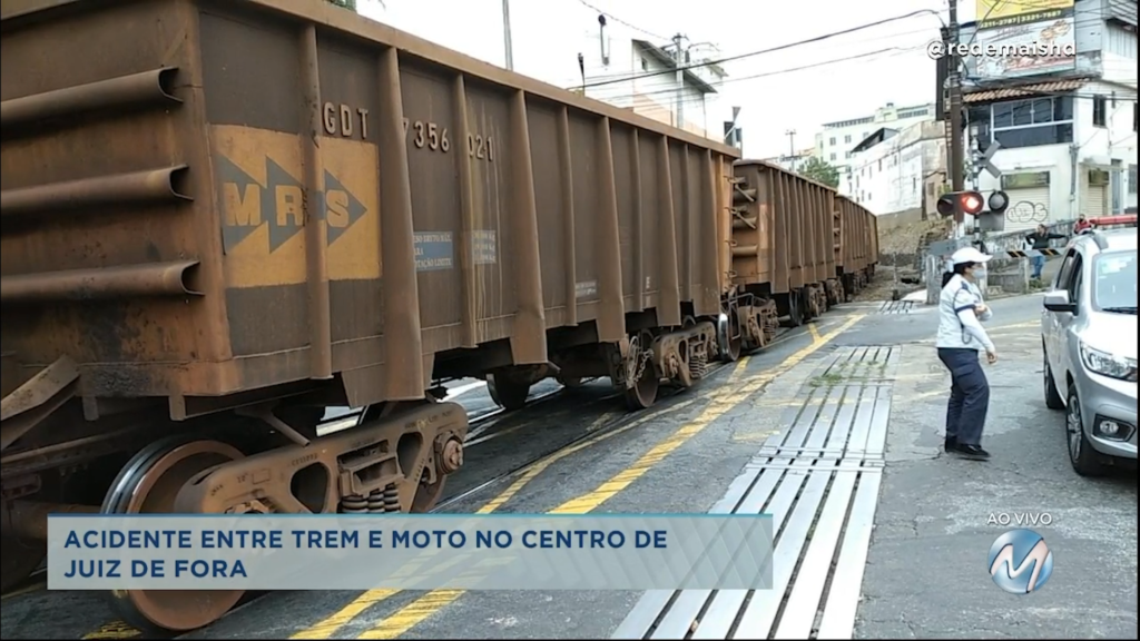 Acidente entre trem e moto é registrado em Juiz de Fora