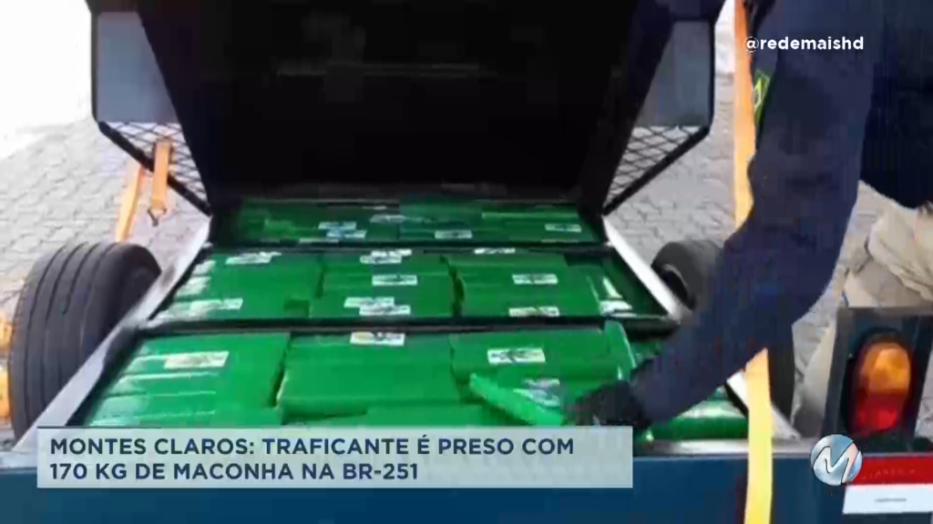 Traficante é preso com 170 kg de maconha na BR-251