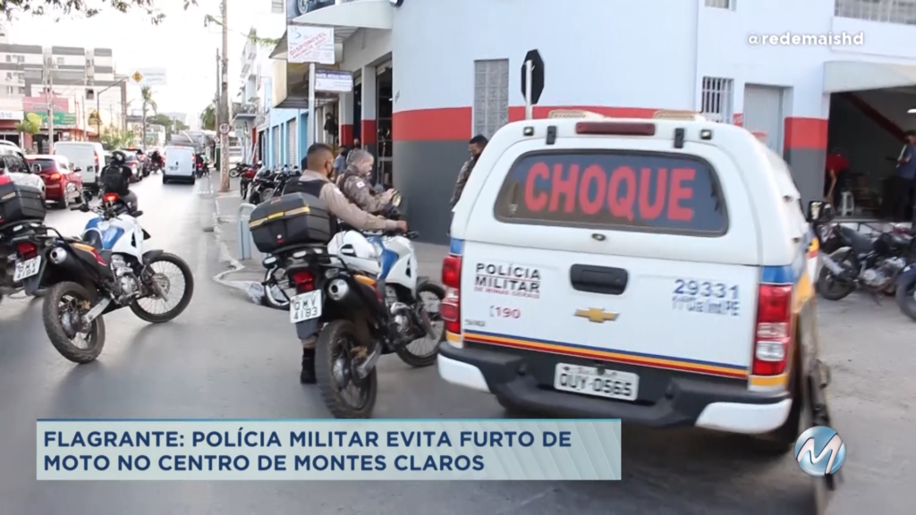 PM evita furto de moto no centro de Montes Claros