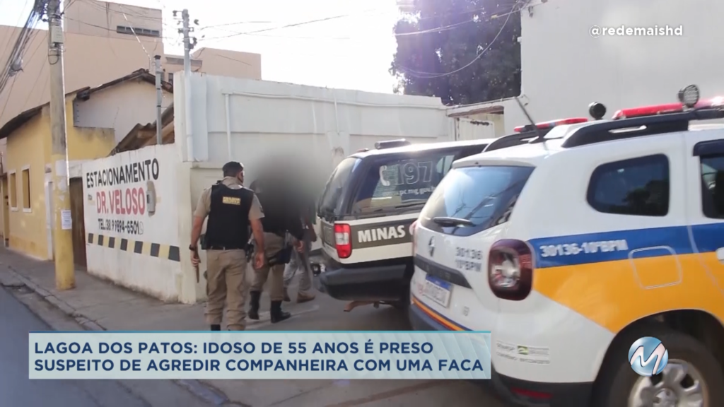 Lagoa dos Patos: homem de 55 anos é preso suspeito de agredir companheira com faca