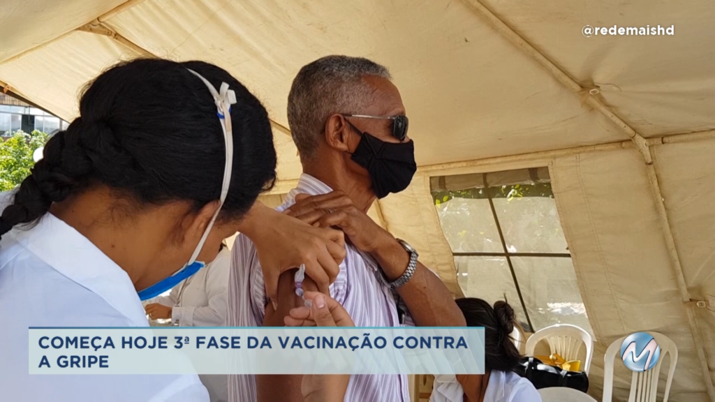 3ª etapa de vacinação contra a gripe começa em Montes Claros