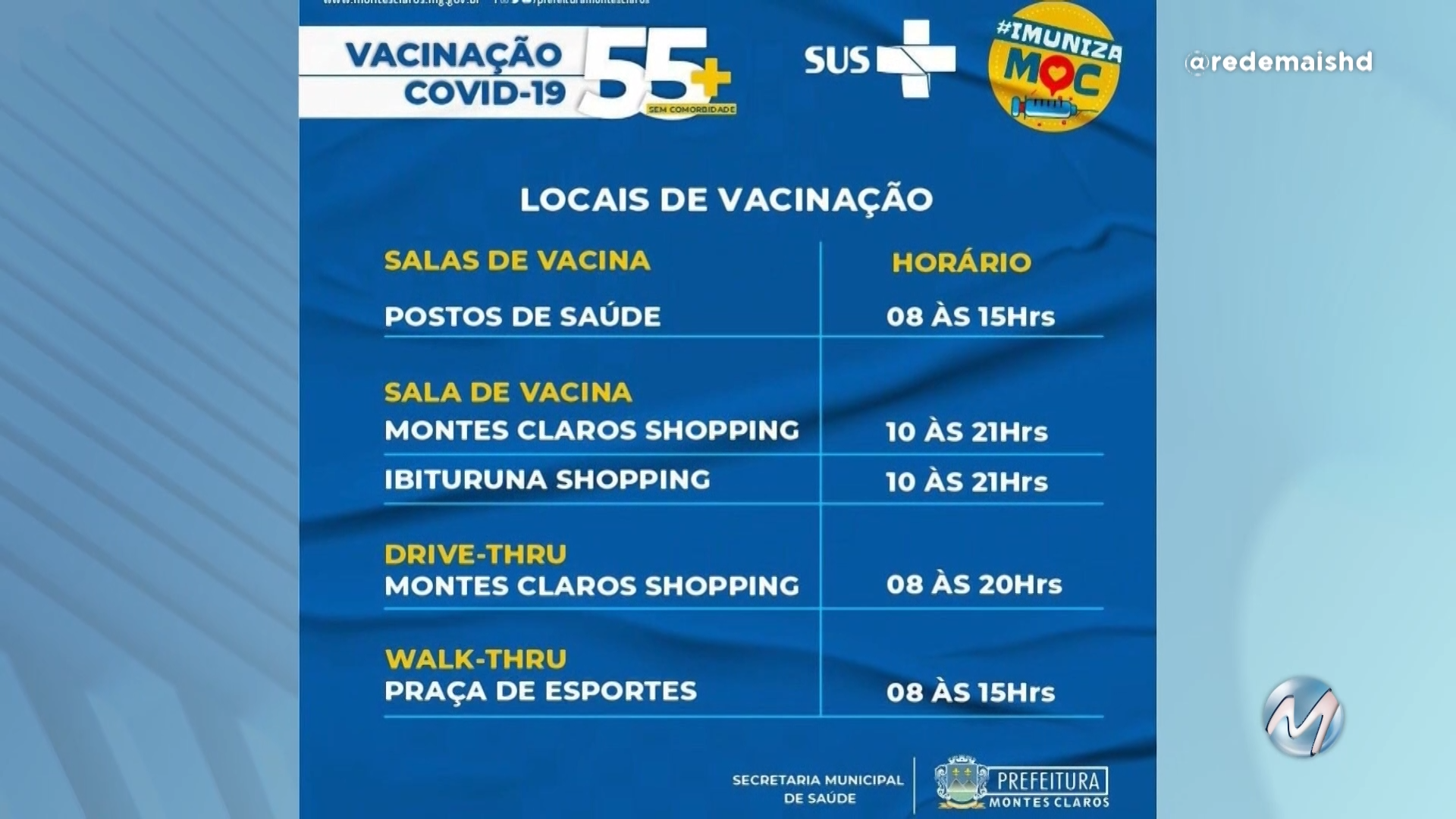 Covid-19: decreto cria escalas de vacinação em Montes Claros