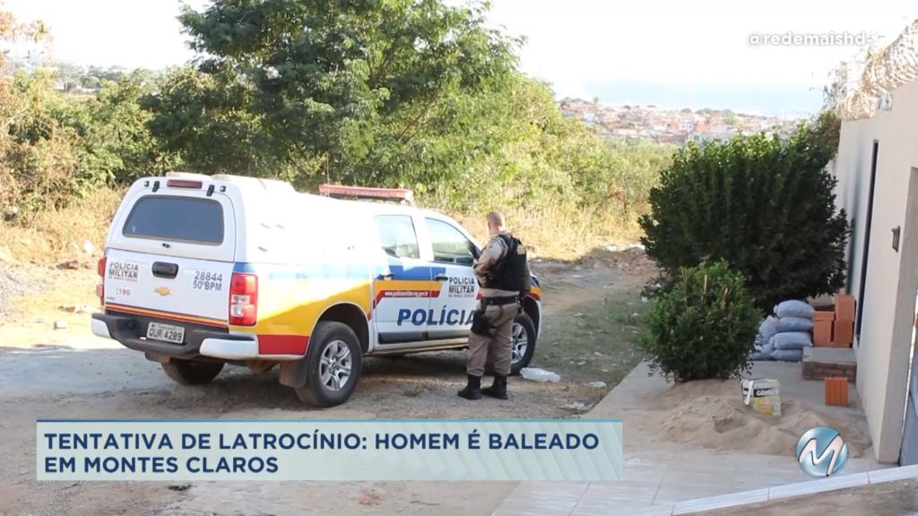 Tentativa de latrocínio: homem é baleado em Montes Claros