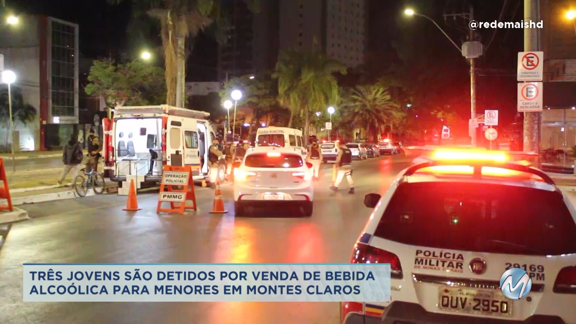 Norte de Minas: três jovens são detidos por venda de bebida alcoólica para menores