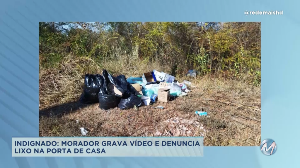 Indignado: morador grava vídeo e denuncia lixo na porta de casa em Montes Claros