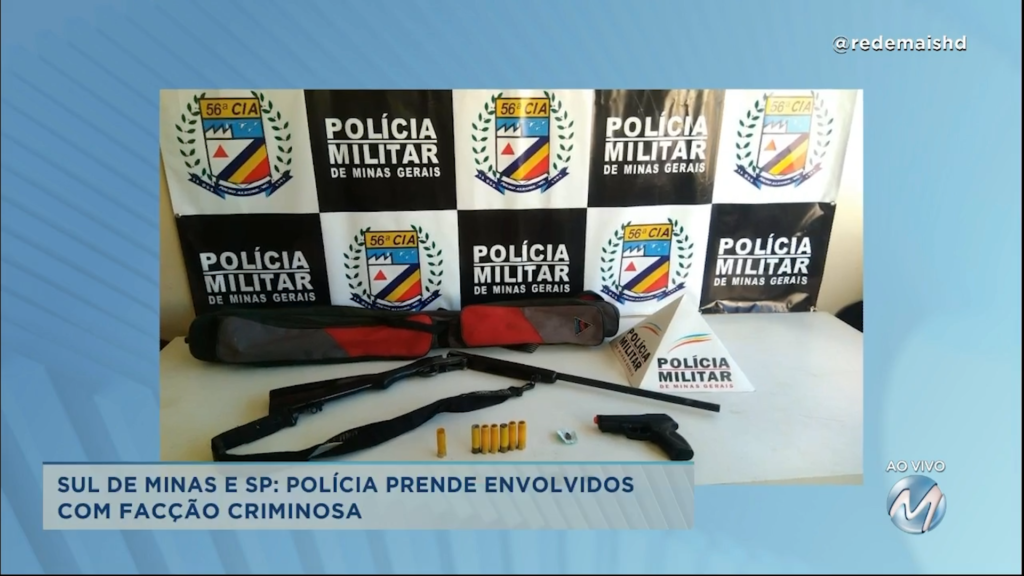 Sul de Minas: polícia prende envolvidos com facção criminosa