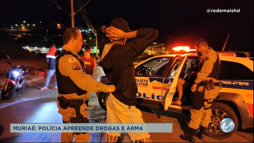 Muriaé: polícia apreende drogas e arma