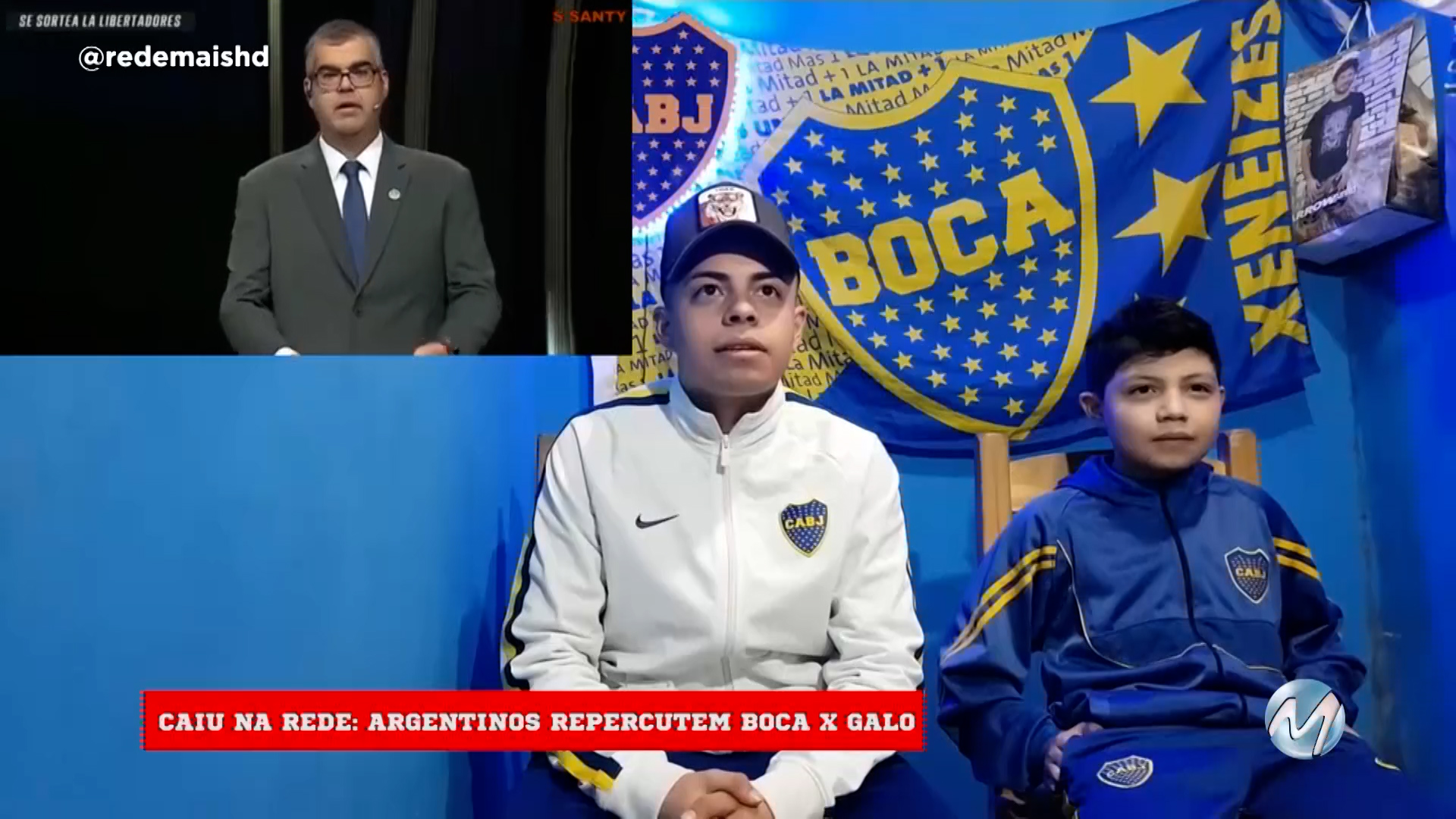 Torcida do boca com medo do galo?