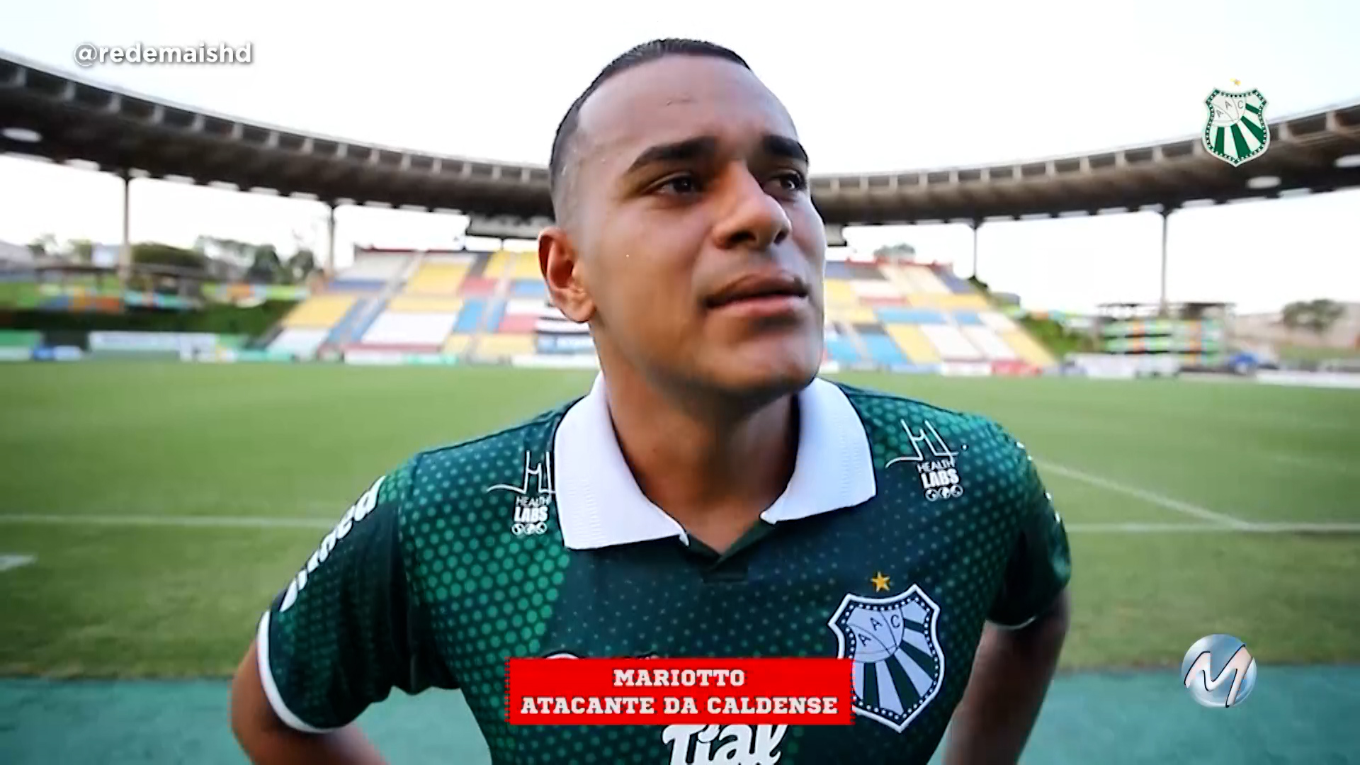 Jogador se emociona em entrevista!
