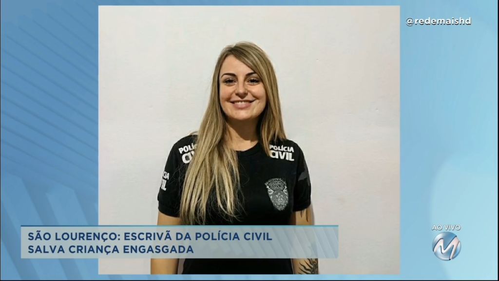 São Lourenço: escrivã da Polícia Civil salva bebê engasgada