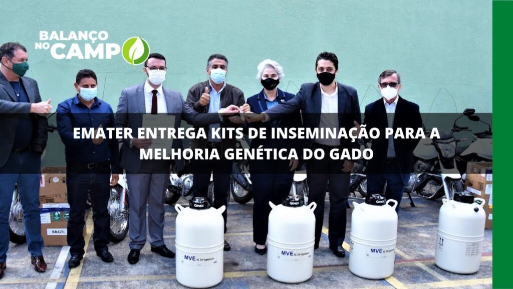 Emater entrega kits de inseminação para a melhoria genética do gado