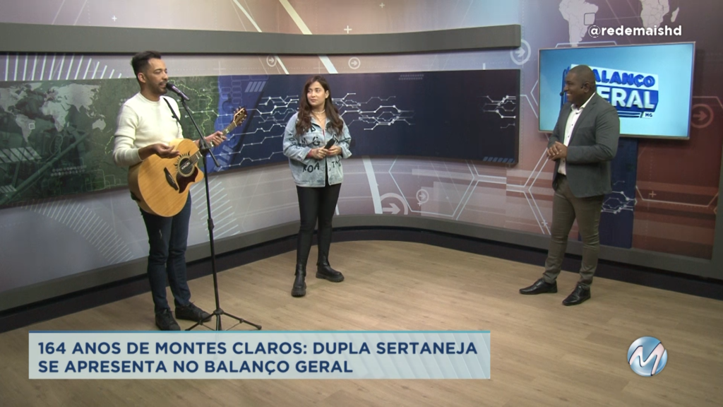 Entrevista: dupla sertaneja se apresenta no Balanço Geral para celebrar os 164 anos de Montes Claros