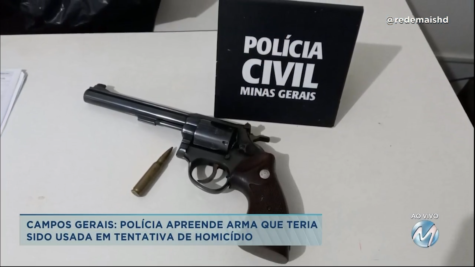 Campos Gerais: polícia apreende arma que teria sido usada em tentativa de assassinato